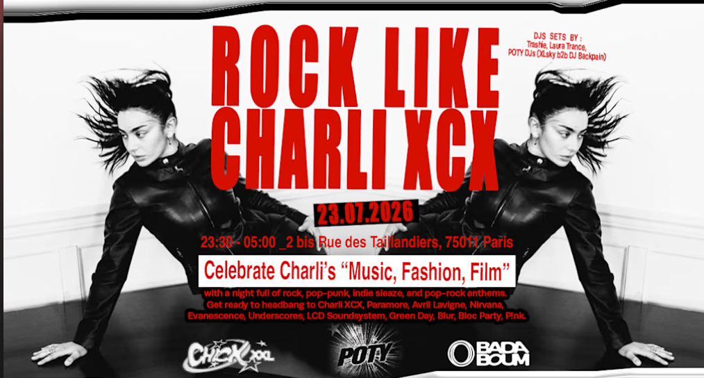 Club — LA CH!CK x POTY : ROCK LIKE CHARLI XCX