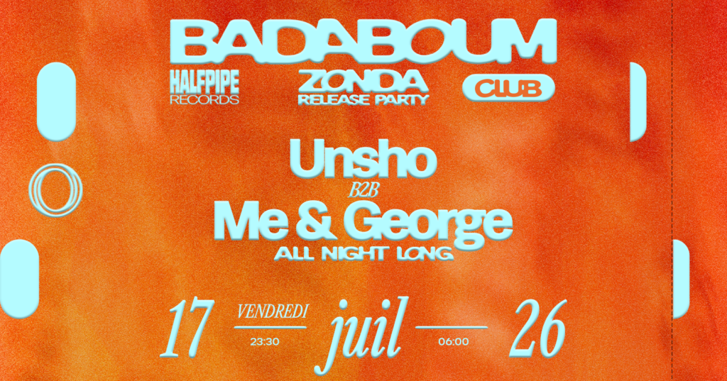 Club —  Halfpipe Records: Unsho x Me & George all night long